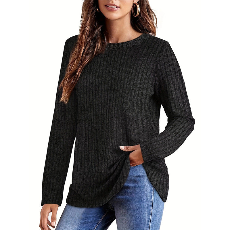 Damen Strickpullover mit strukturierter Oberfläche und lockerem Schnitt Stalluxe