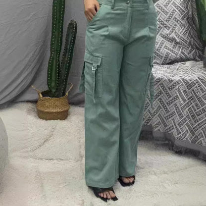Damen Cargo-Hose mit weitem Schnitt und praktischen Taschen Stalluxe