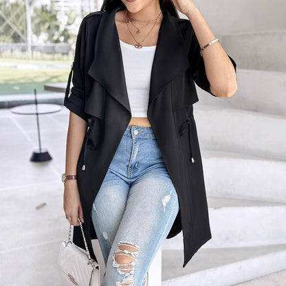 Damen Chiffoneroverall mit lässigem Schnitt und modernem Gürtel Stalluxe