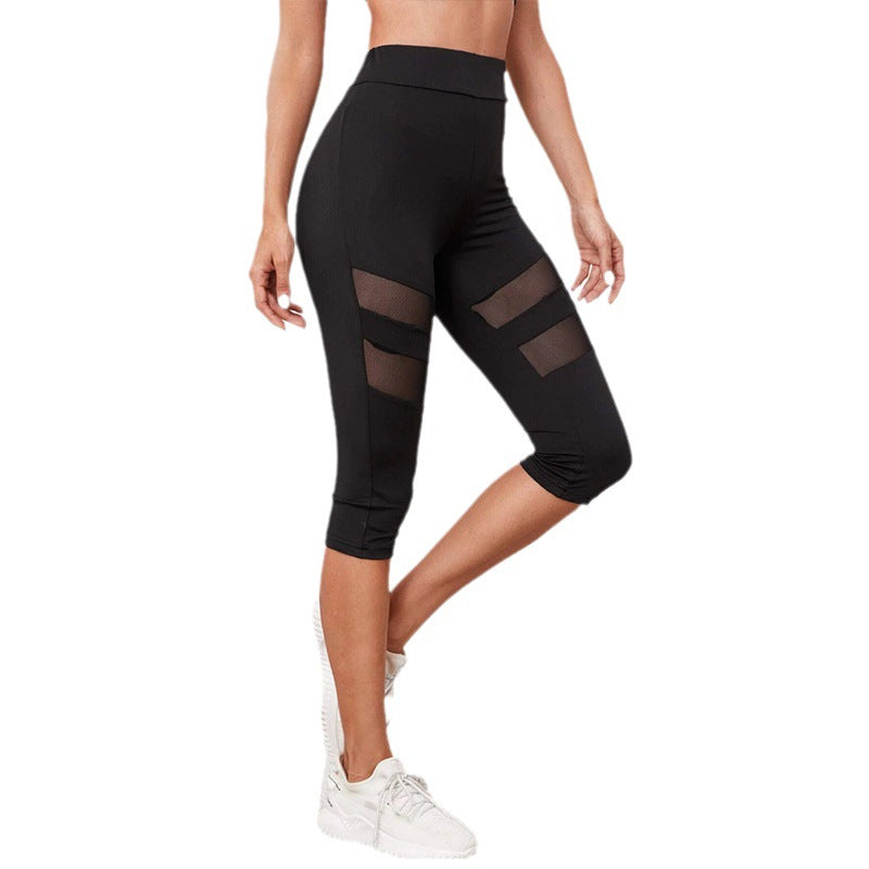 Damen Fitness-Leggings mit innovativen Mesh-Einsätzen Stalluxe
