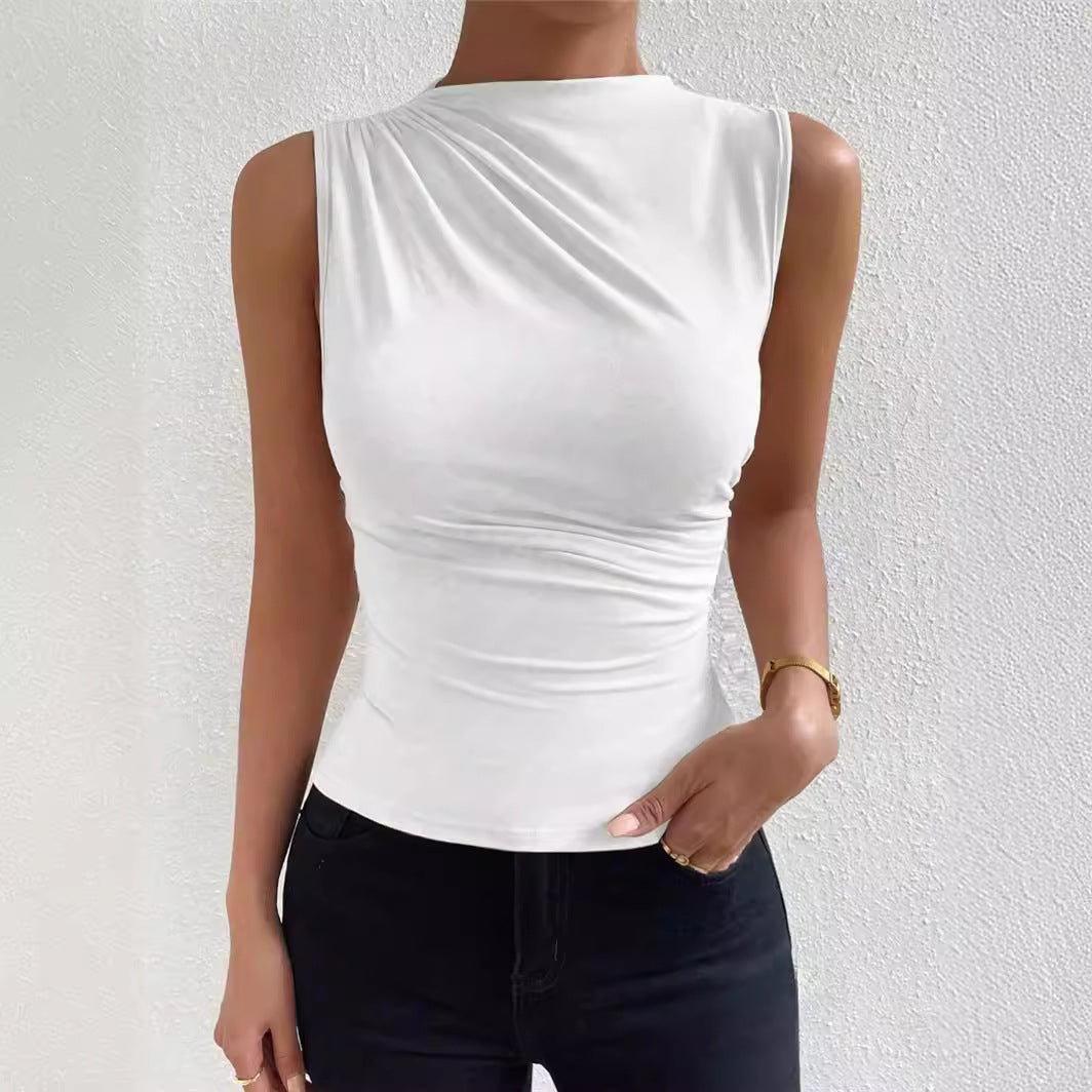 Damen Figurbetontes Oberteil mit elegantem Raffungseffekt Stalluxe