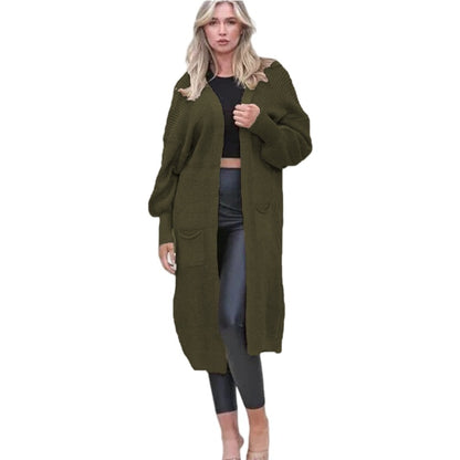 Damen Langarm-Strickcardigan mit edlem Strukturdesign und praktischen Taschen Stalluxe