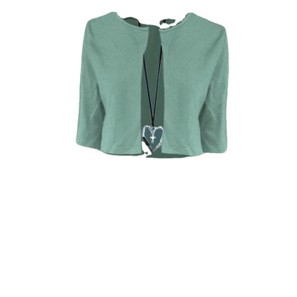 Damen Midikleid mit knöpfen und passendem Bolero Stalluxe