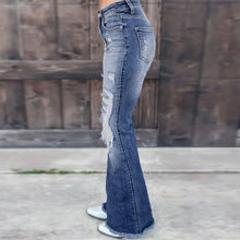 Damen Flared Jeans im Vintage-Look Stalluxe