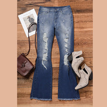 Damen Flared Jeans im Vintage-Look Stalluxe