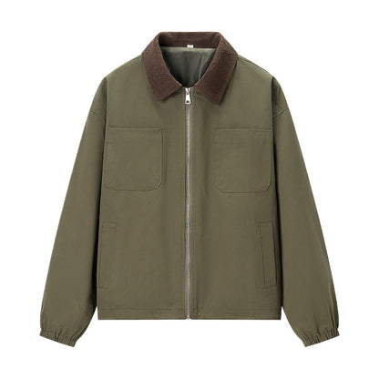 Damen Übergangsjacke mit modischem Cordkragen und praktischen Taschen Stalluxe