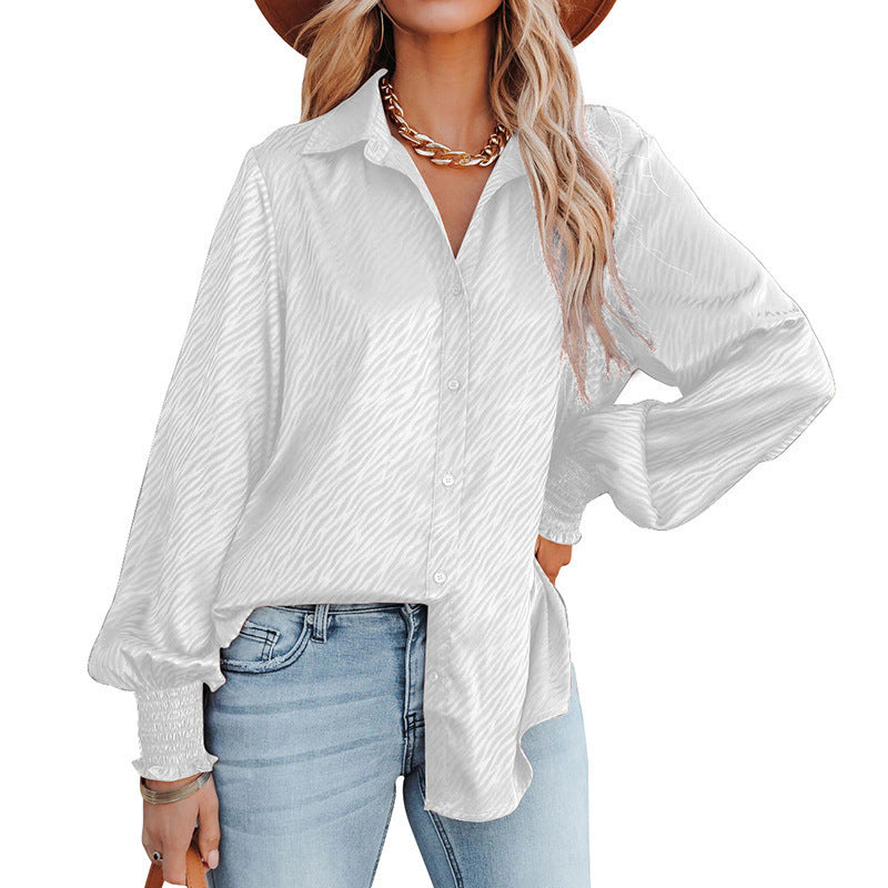 Damen Bluse mit lässigem Schnitt und voluminösen Ärmeln Stalluxe