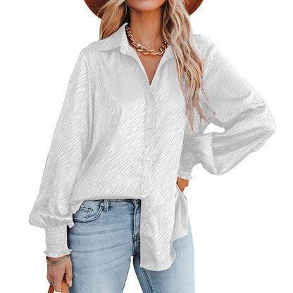 Damen Bluse mit lässigem Schnitt und voluminösen Ärmeln Stalluxe