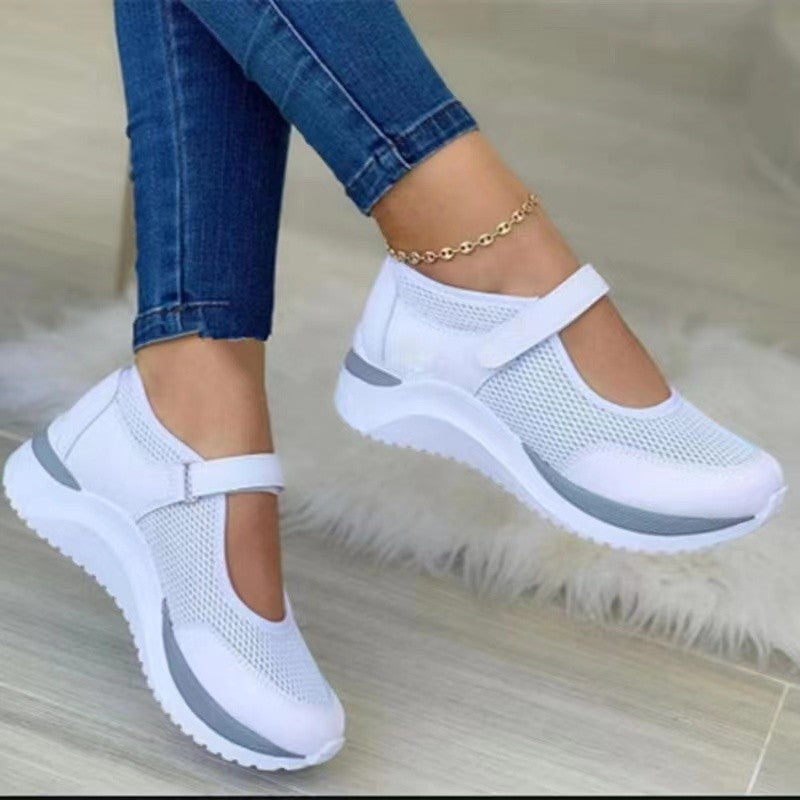 Damen Sportliche Freizeitschuhe mit atmungsaktivem Obermaterial und verstellbarem Riemensystem Stalluxe