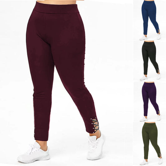 Damen Sportleggings mit dekorativen Schnürdetails Stalluxe