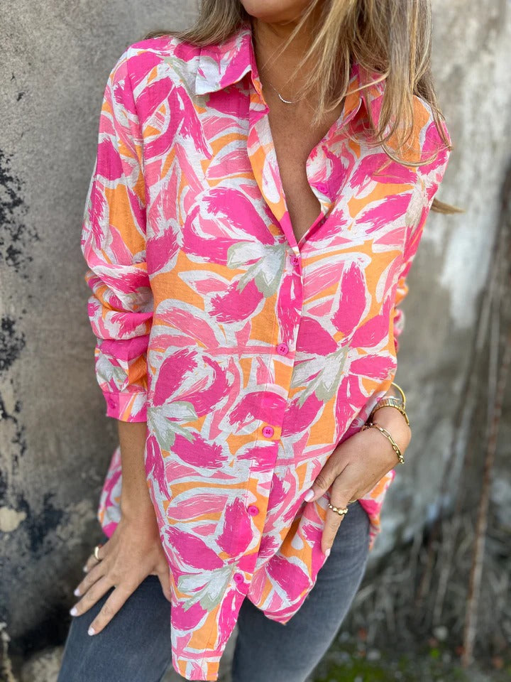 Damen Bluse mit floralen Mustern Stalluxe
