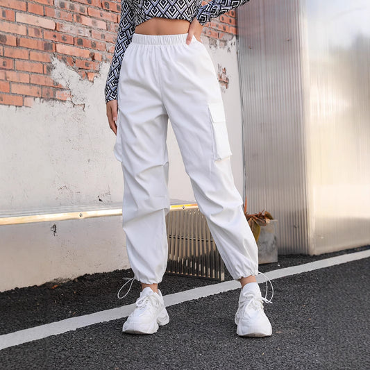 Damen Cargo-Hose mit elastischem Bund und praktischen Taschen Stalluxe