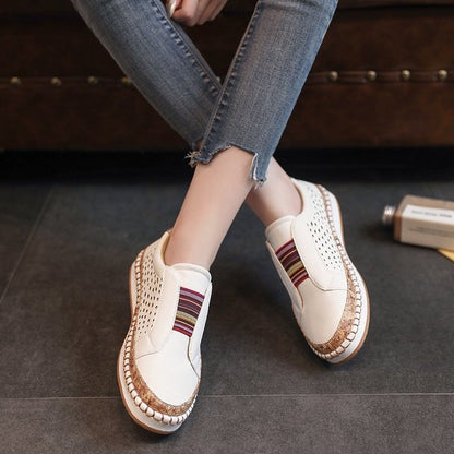 Damen Komfortable Slip-On Sneakers mit atmungsaktivem Obermaterial und modischem Design Stalluxe