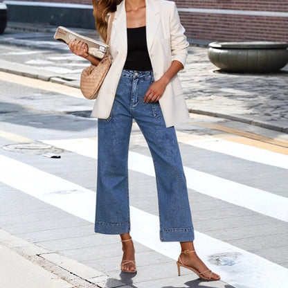 Damen Hochgeschnittene Culottes aus Denim Stalluxe