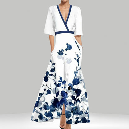Damen Maxikleid mit floralem Design Stalluxe