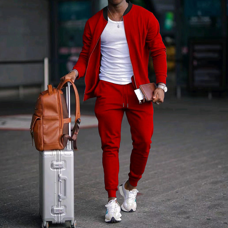 Product Image for Herren stylische Sweatjacke und Jogginghose Stalluxe - Rot / XXXL