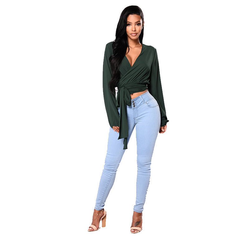 Damen figurbetonte Jeanshose mit hohem Bund und schmalem Bein Stalluxe