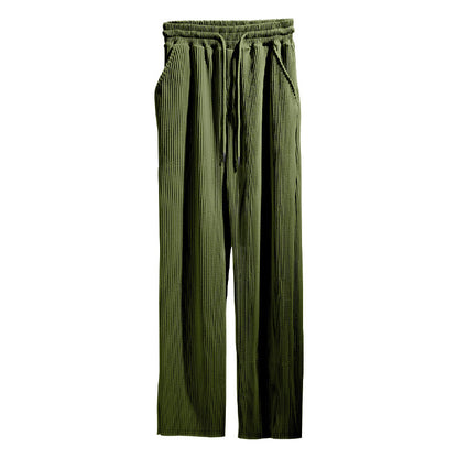Damen elegante Relaxed Fit Hose mit Gummi-Taille Stalluxe