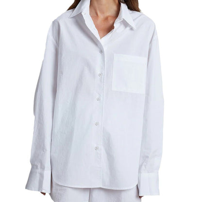 Damen oversized Hemdbluse aus hochwertiger Baumwolle Stalluxe