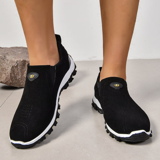 Damen sportliche Slip-On Sneakers mit atmungsaktivem Obermaterial und rutschfester Sohle Stalluxe