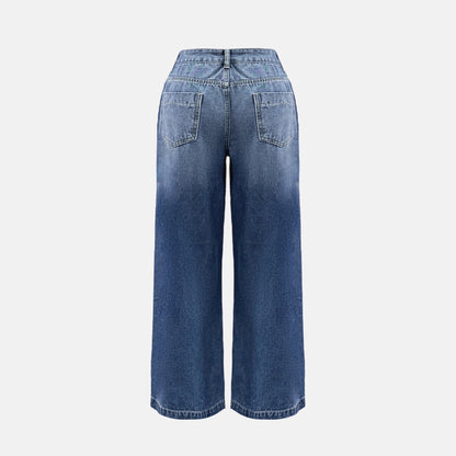 Damen Weite Jeanshose im Vintage-Stil mit hochwertigem Denim Stalluxe