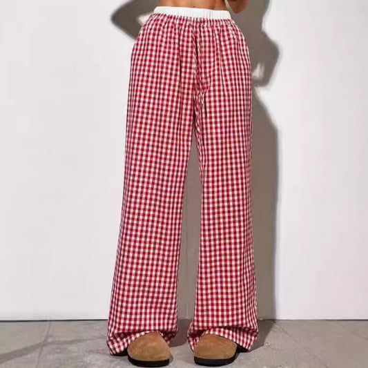 Damen weite Sommerhose mit elastischem Bund und Kordelzug Stalluxe