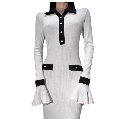 Damen Langarm-Kleid im eleganten Design Stalluxe