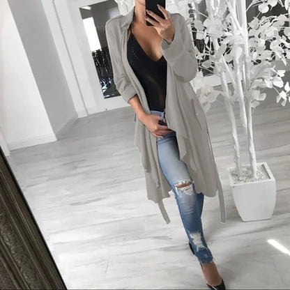 Damen Longparka im Casual-Stil mit gefüttertem Design und praktischen Taschen Stalluxe