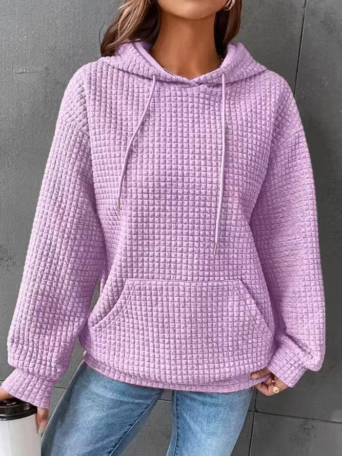 Damen luftiger Hoodie mit strukturiertem Gewebe und Kapuze Stalluxe
