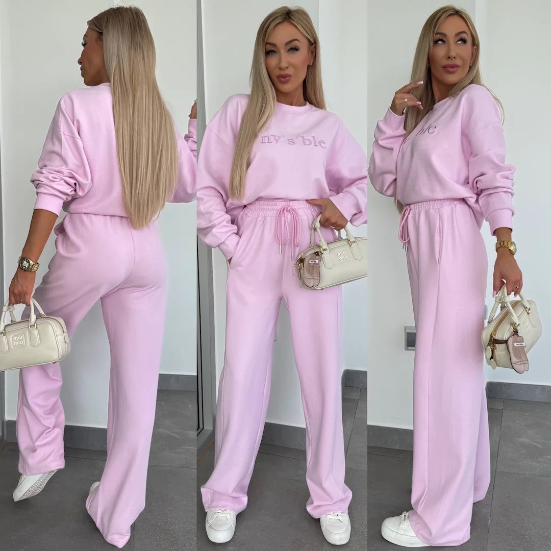Damen lässiger Sweatsuit mit hohem Bund und hochwertigem Material Stalluxe