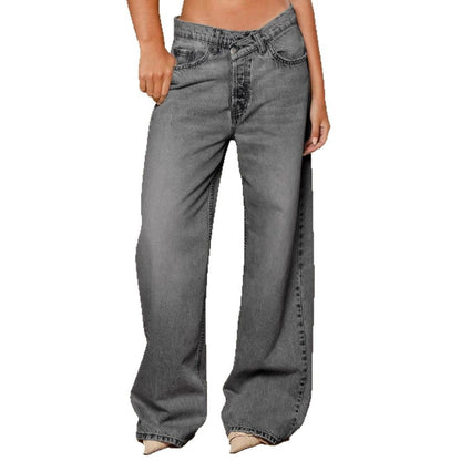 Damen weite High-Waist Jeans im aktuellen Casual-Look Stalluxe