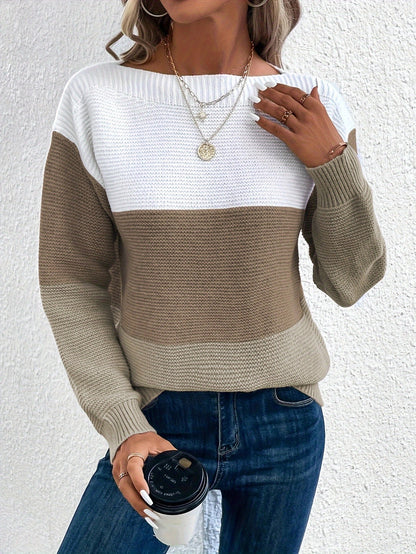 Damen Trendiger Oversize-Pullover Stalluxe