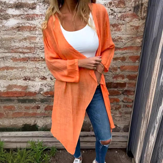 Damen lässige Langarmjacke aus luftiger Sommerqualität Stalluxe
