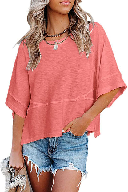 Women's Quarter-Sleeve Boxy Top Stalluxe