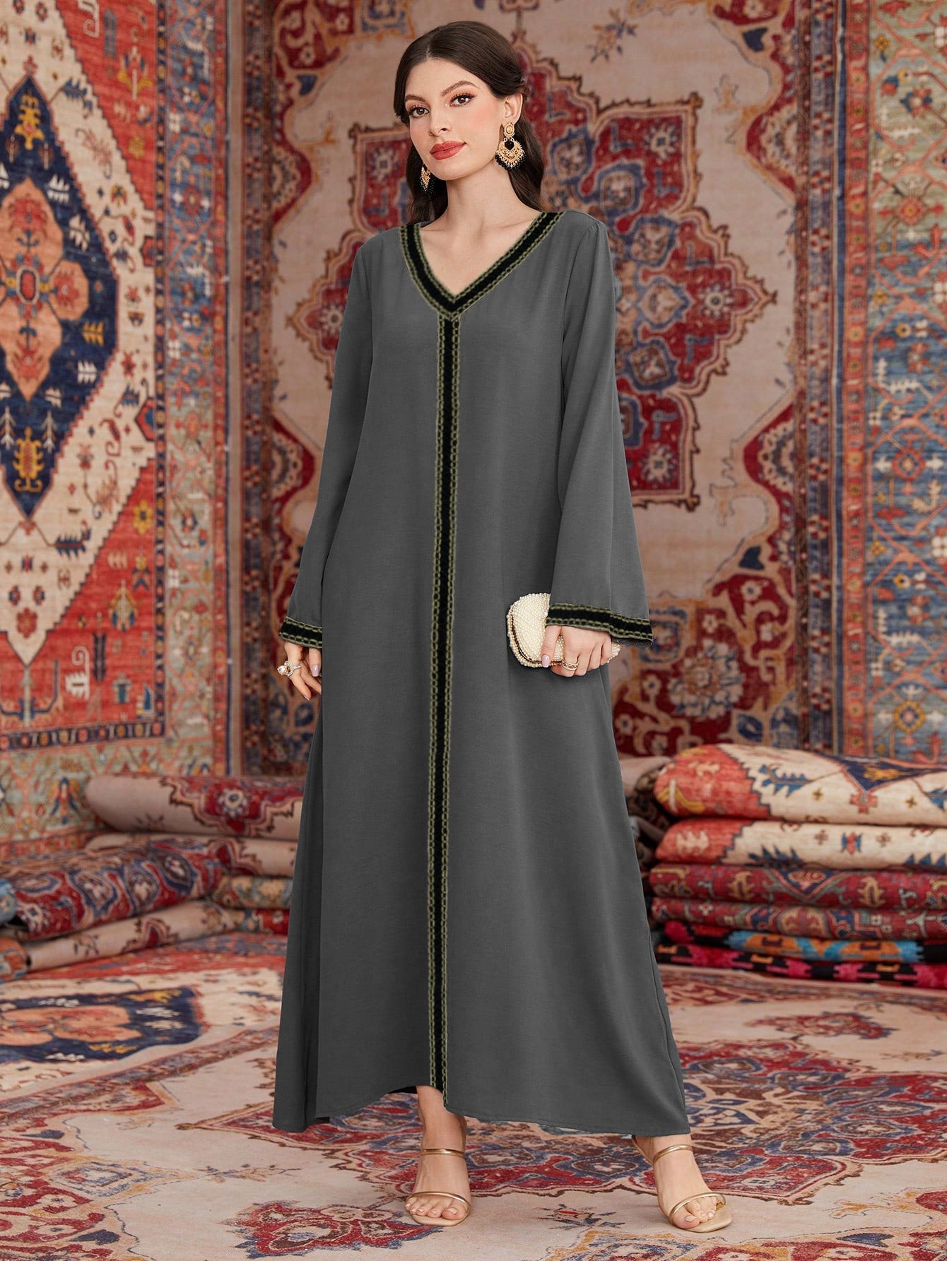 Damen Dekoratives Maxikleid Stalluxe
