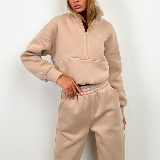 Damen sportlicher Hoodie und Jogginghose Set Stalluxe