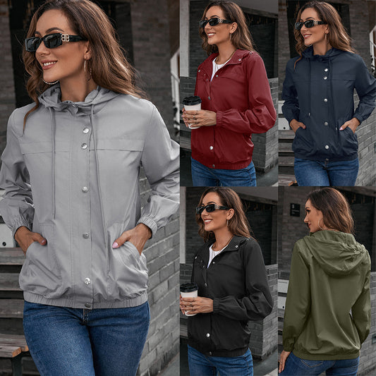 Damen Funktionsjacke mit Kapuze und elastischen Bündchen Stalluxe