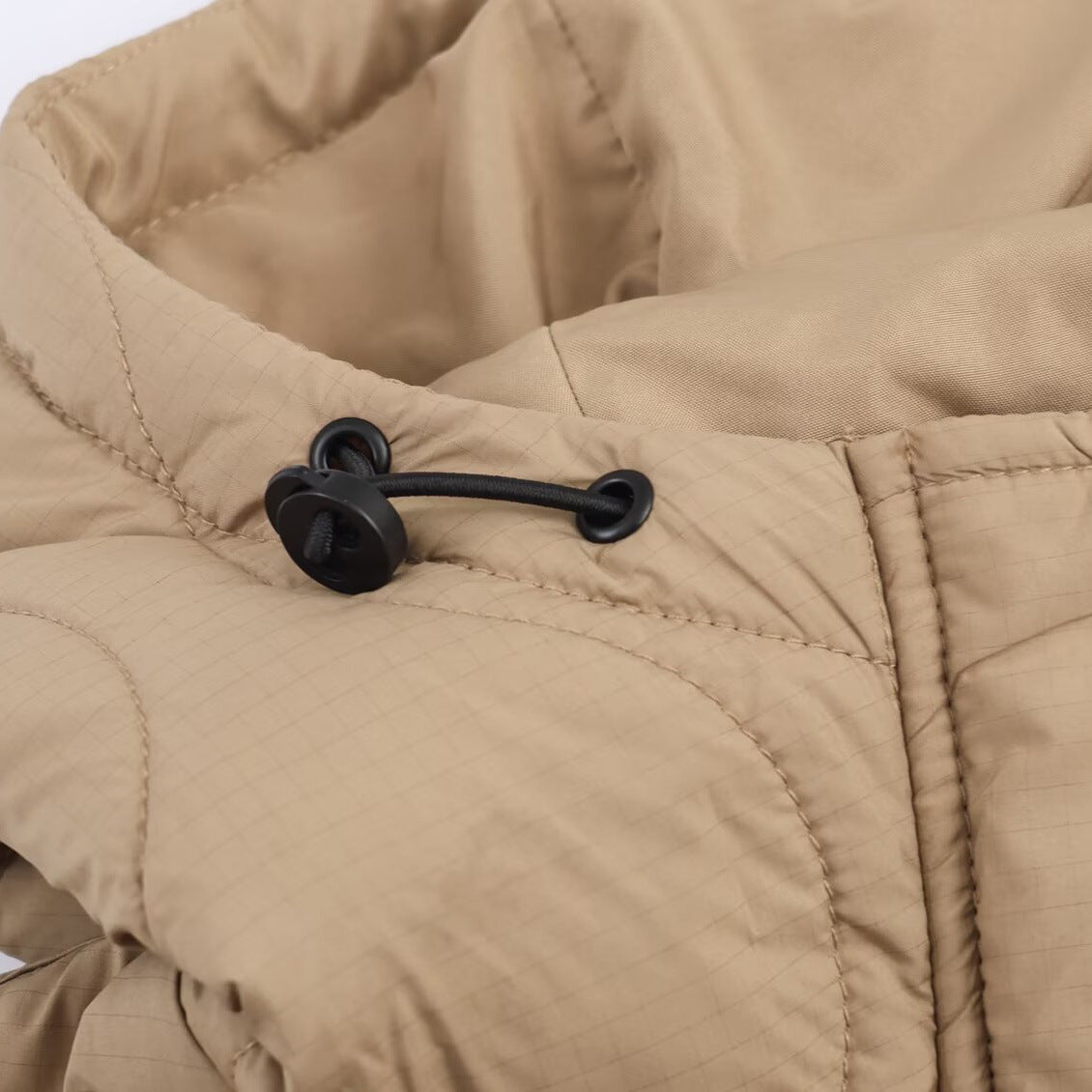 Damen modische gesteppte Übergangsjacke mit Kapuze und seitlichen Eingrifftaschen Stalluxe