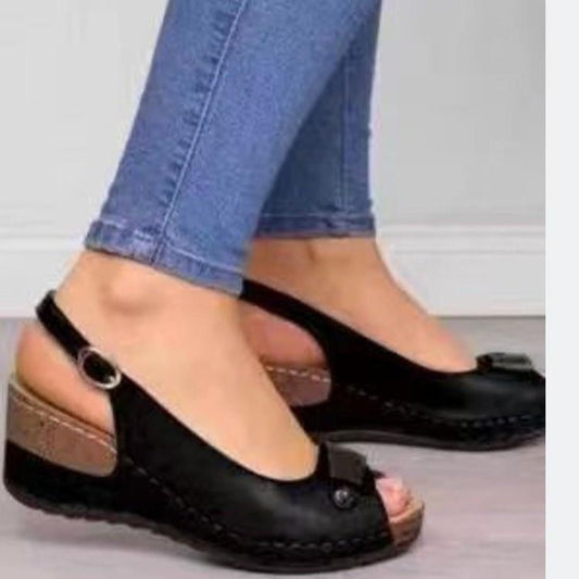 Damen Elegante Keilsandaletten Stalluxe