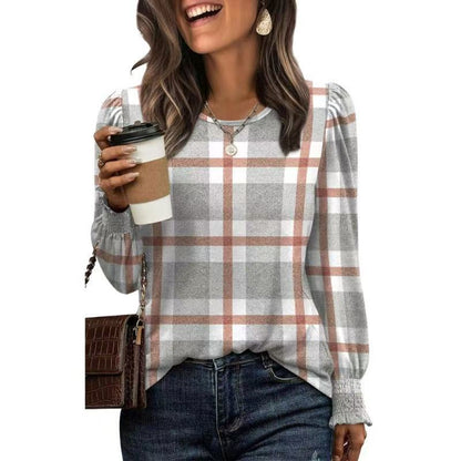 Damen Langarmshirt mit Puffärmeln Stalluxe