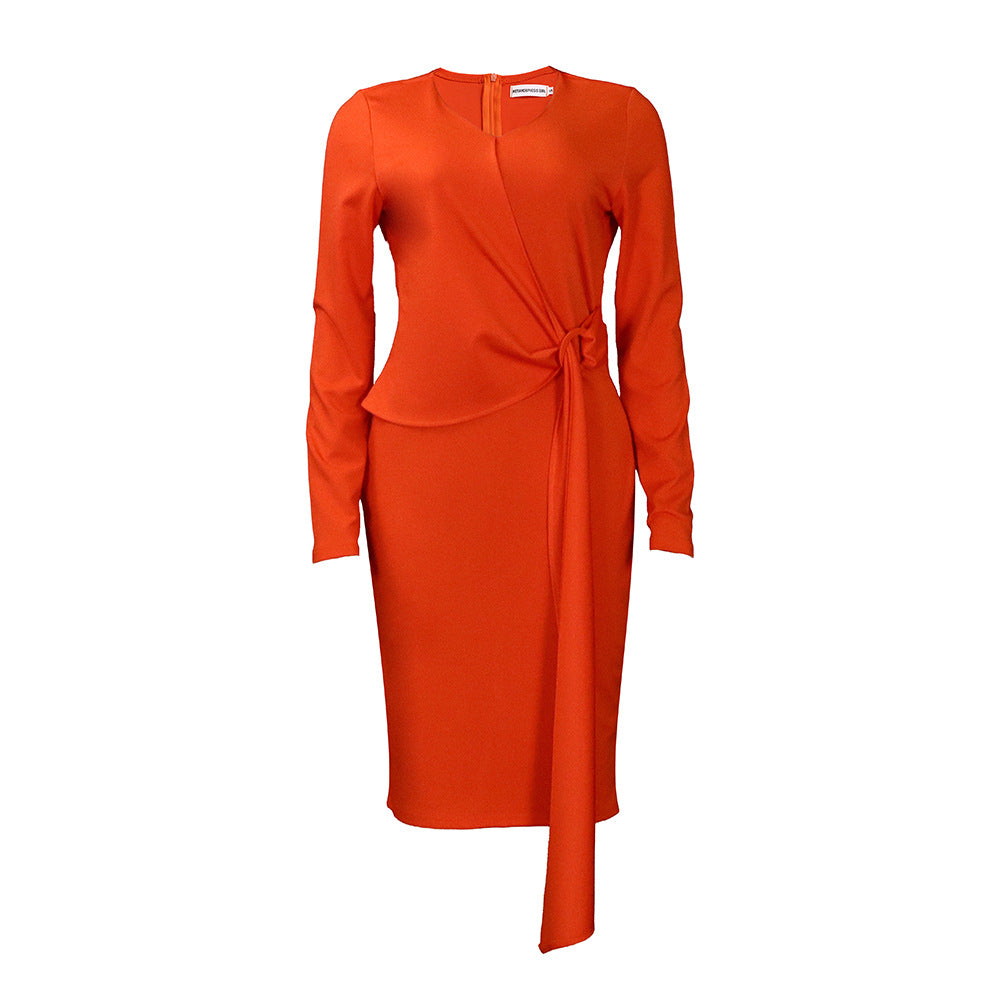 Damen Wickelkleid mit elegantem Taillenband und raffinierter Silhouette Stalluxe