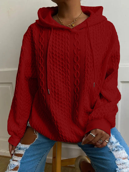 Damen Strickdesign Kapuzenpullover im Oversize-Schnitt Stalluxe