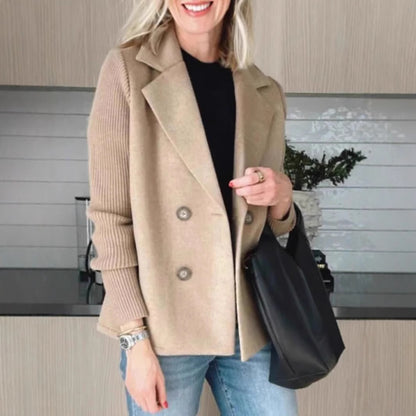 Damen Modischer Oversized-Blazer mit Doppelreihe Stalluxe
