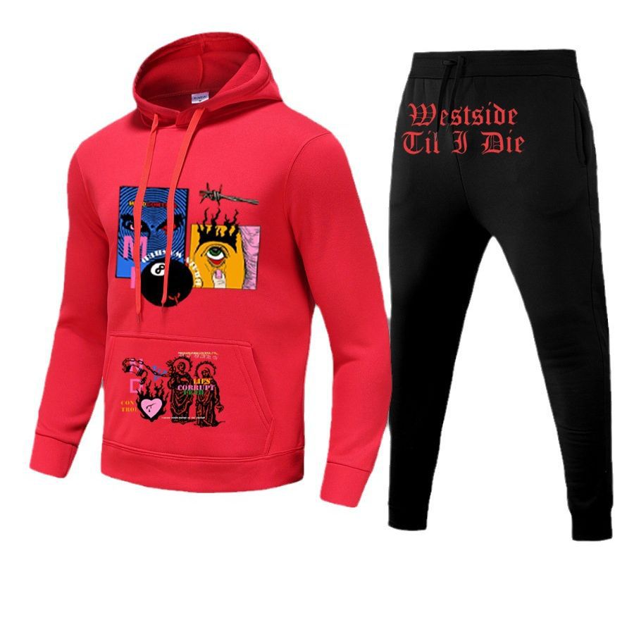 Damen Hoodie und Jogginghose Set mit einzigartigem Grafikinspiration Stalluxe
