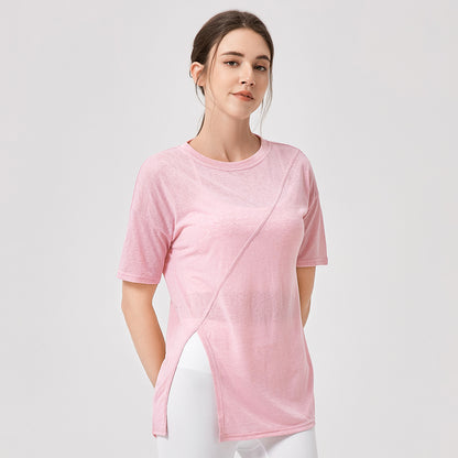 Damen Sportliches, luftiges Oberteil mit innovativem asymmetrischem Design Stalluxe