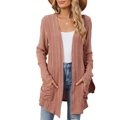 Damen lässiger Strickcardigan Stalluxe