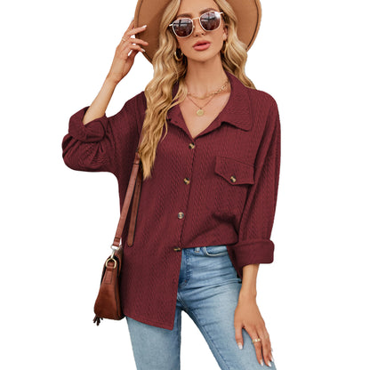 Damen lässige Overshirt mit strukturiertem Design Stalluxe