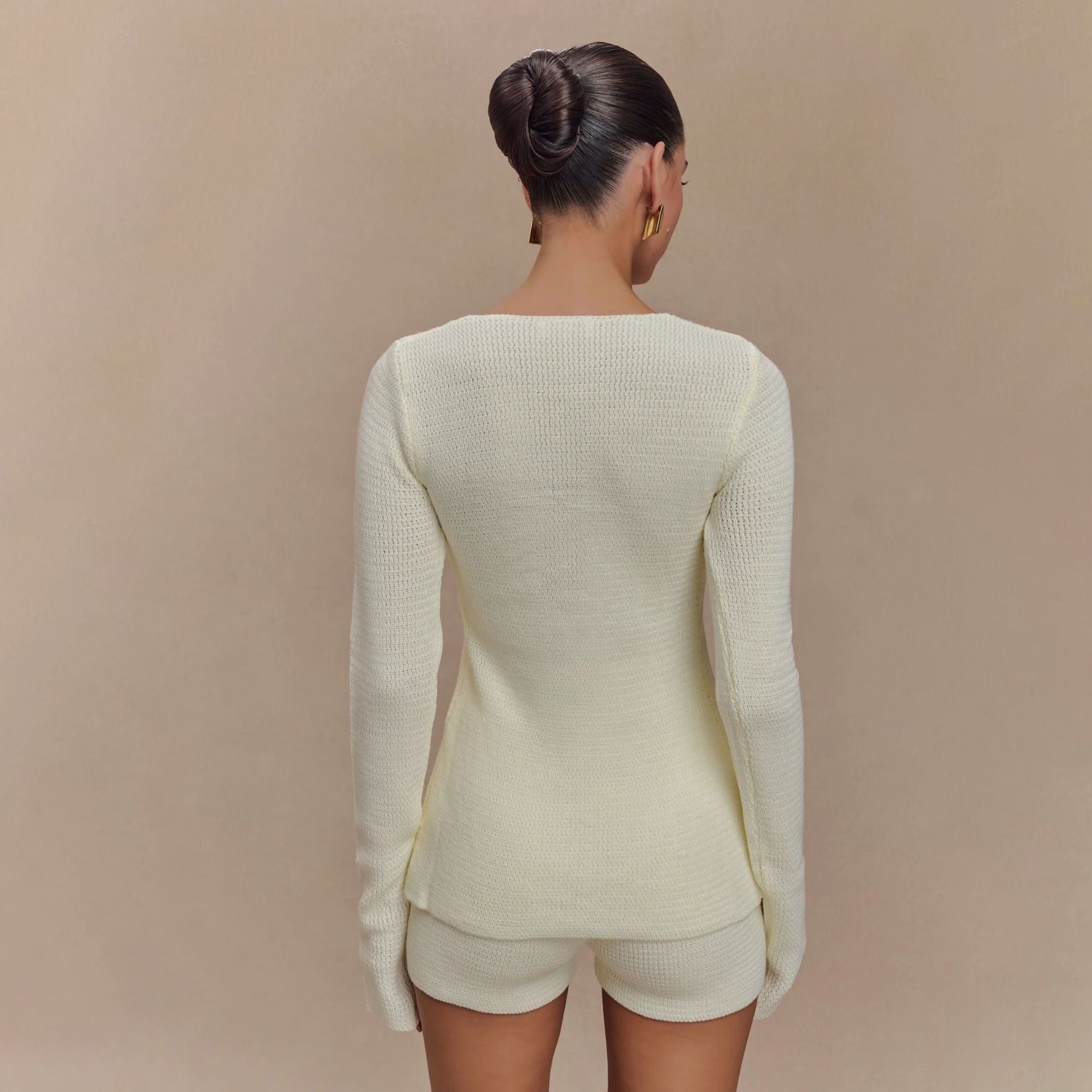 Damen Strick-Shorts-Set mit vielseitigem Lacing-Design Stalluxe