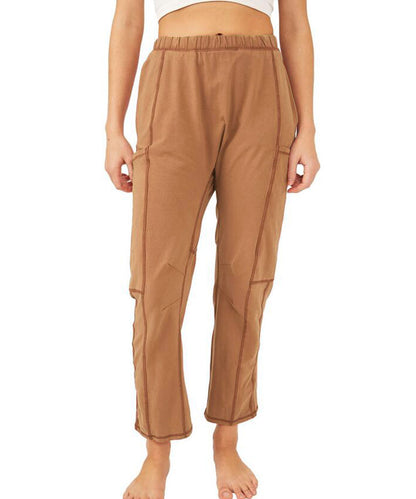 Damen Bequeme Freizeithose mit praktischen Seitentaschen und elastischem Bund Stalluxe