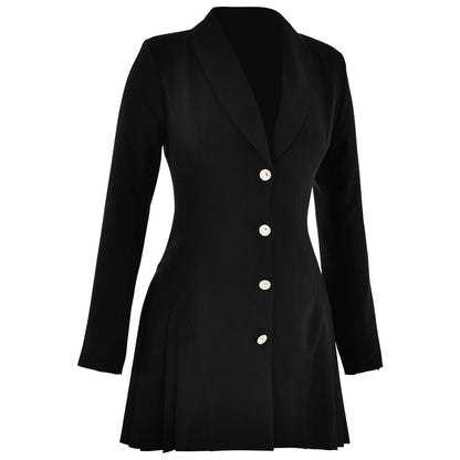 Damen Elegantes und figurbetontes Cocktailkleid mit tiefem V-Ausschnitt und Faltenwurf Stalluxe